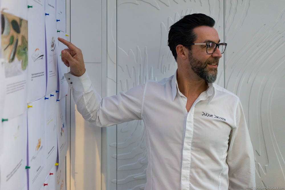 Quique Dacosta showed us his recent projects