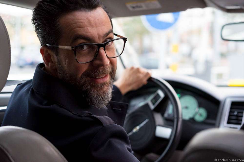 Driving with three-star-chef Quique Dacosta!