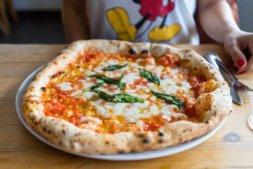 The Neapolitan pizza at Lilla Napoli in Falkenberg, Sweden