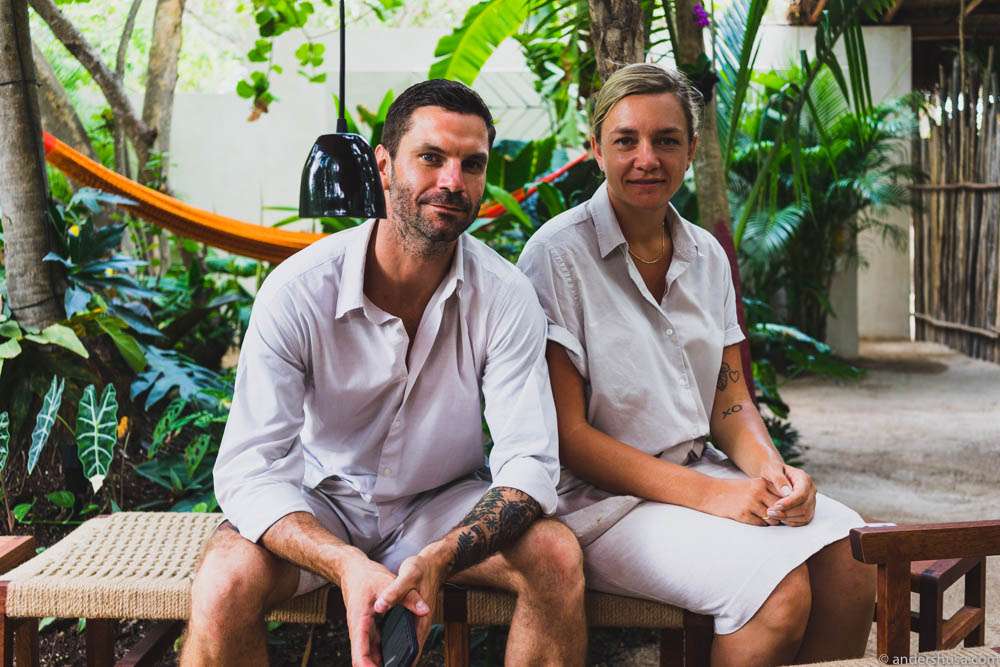 Restaurant manager James Spreadbury and front of house leader Katherine Bont