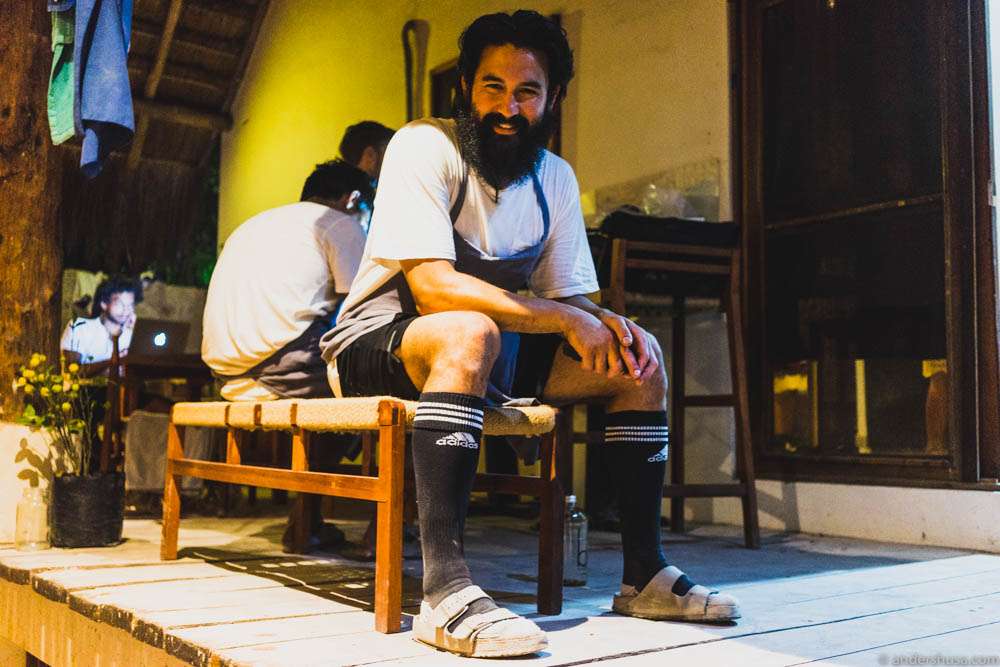 Head chef Benjamin Paul Ing and his famous socks.