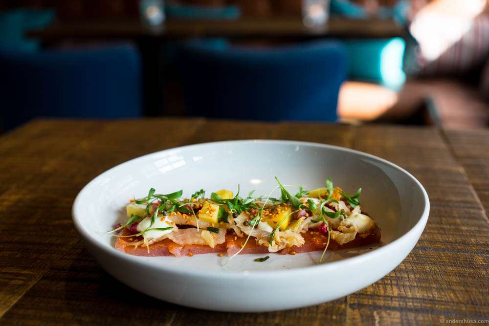 Tiradito at Aymara – the best Latin American restaurant in town