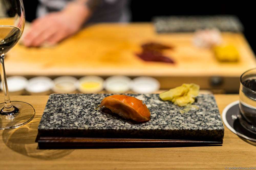 Smoked mountain trout & shoyu