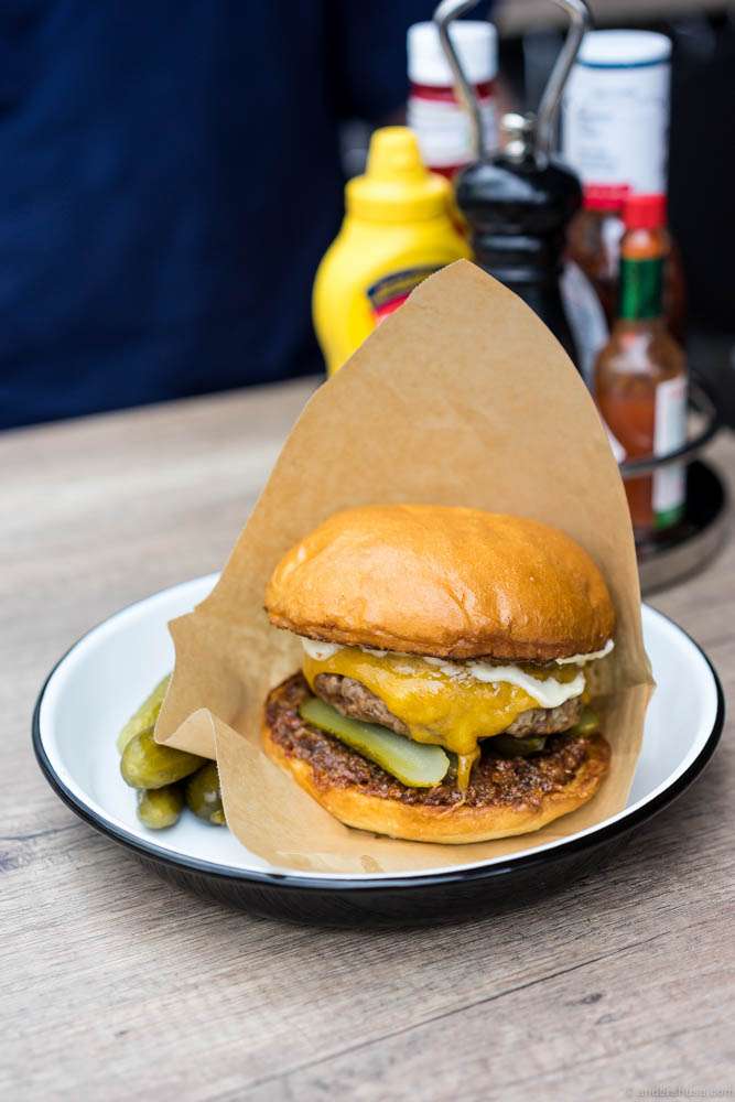 One of Oslo's best burgers from Café Fiasco