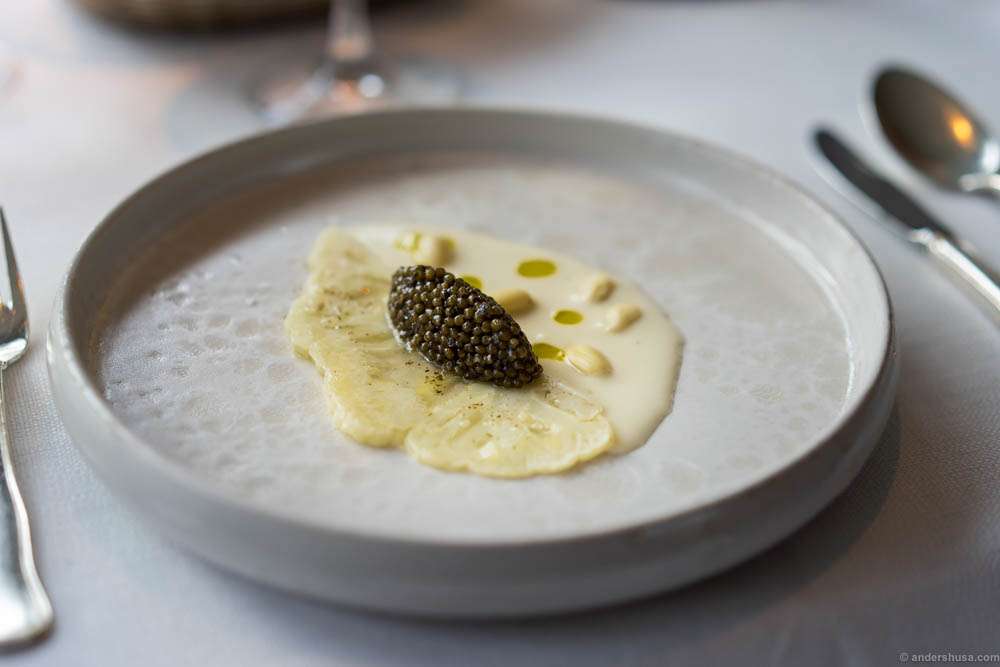 Cauliflower, almonds, olive oil & caviar