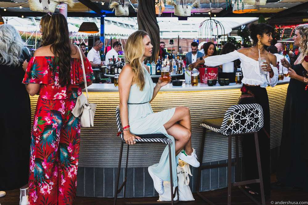 Rooftop terrace bar at Heart Ibiza