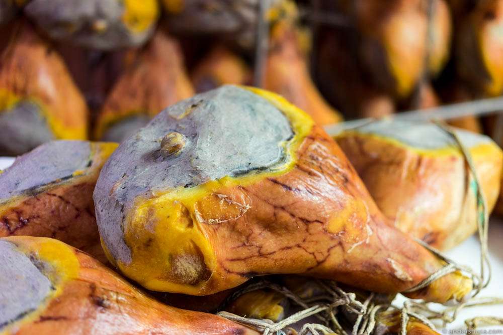 The famous Prosciutto di Parma