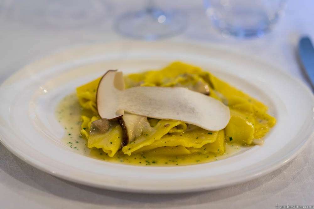 Parma Italy Ham Parmesan Cheese Wine Gelato Rotta Restaurant Review Primi Porcini Mushroom Pasta