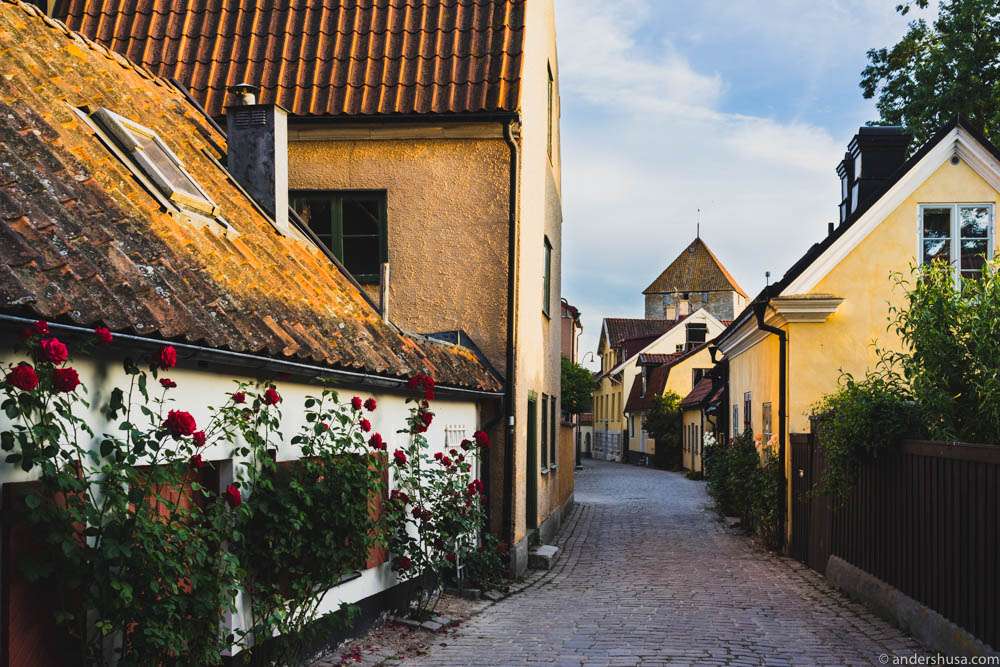 The charming streets of Visby