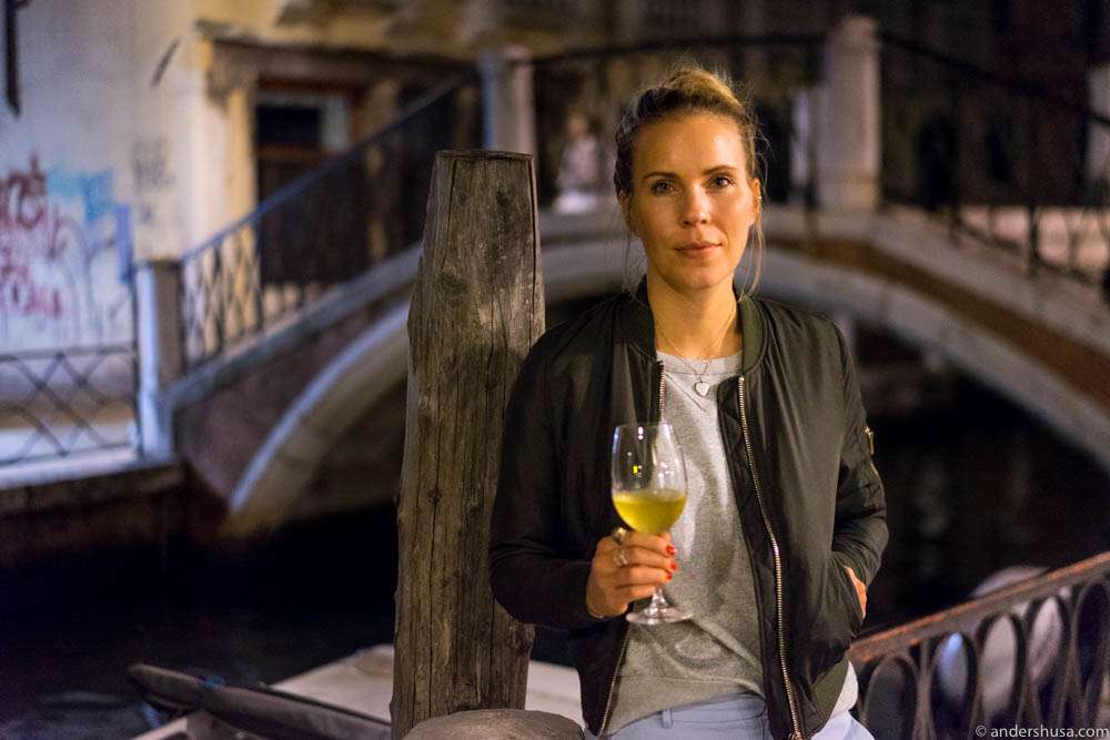 The first glass of wine in Venice – and maybe the most memorable