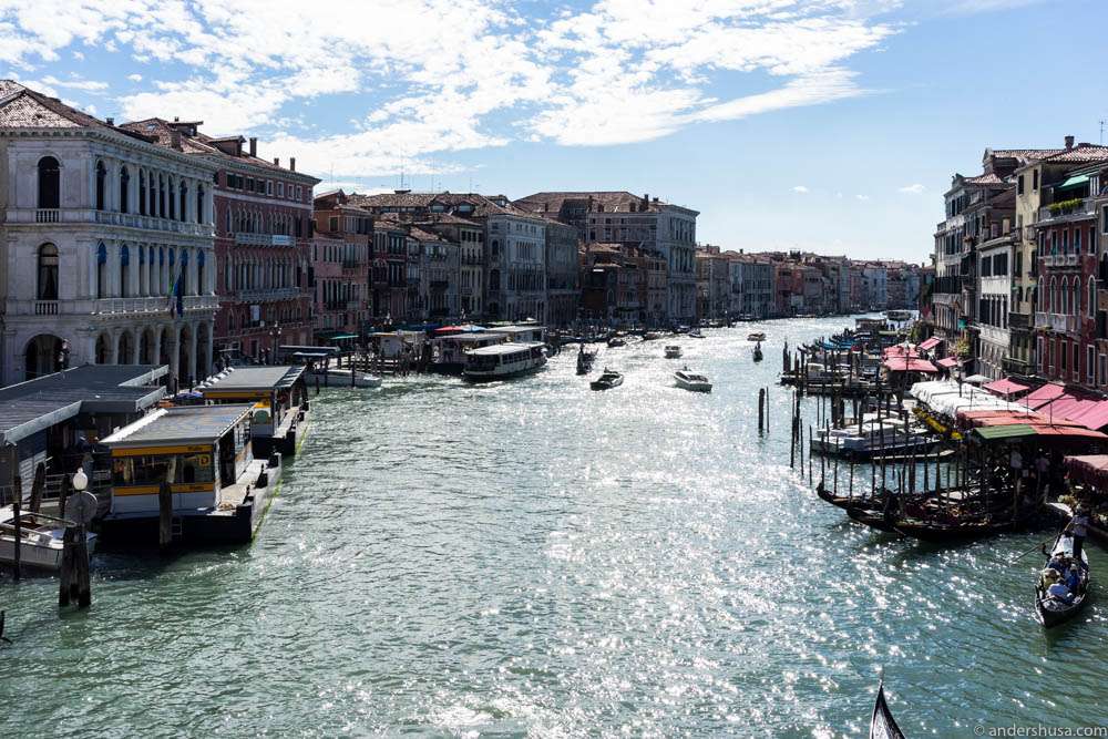 View from the Rialto bridge