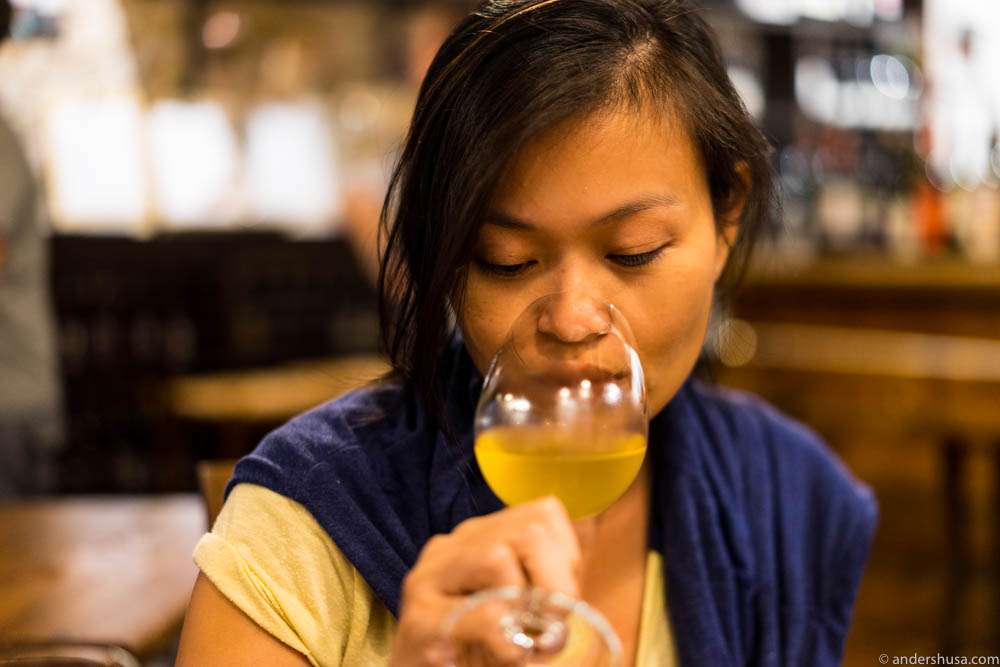 Mmm ... Michelle loves natural wine