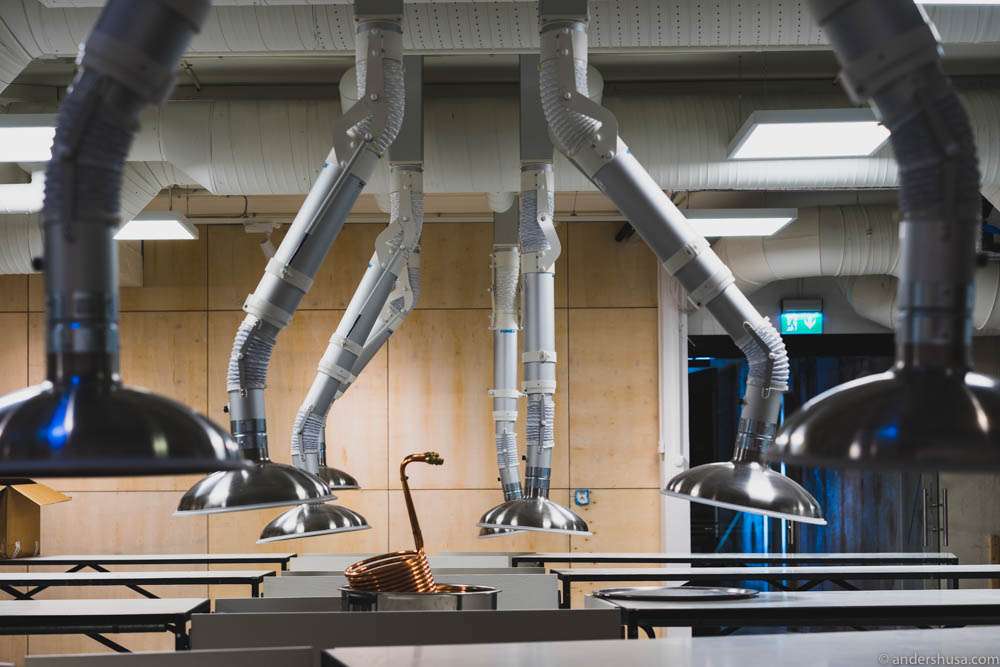 The brew lab under construction