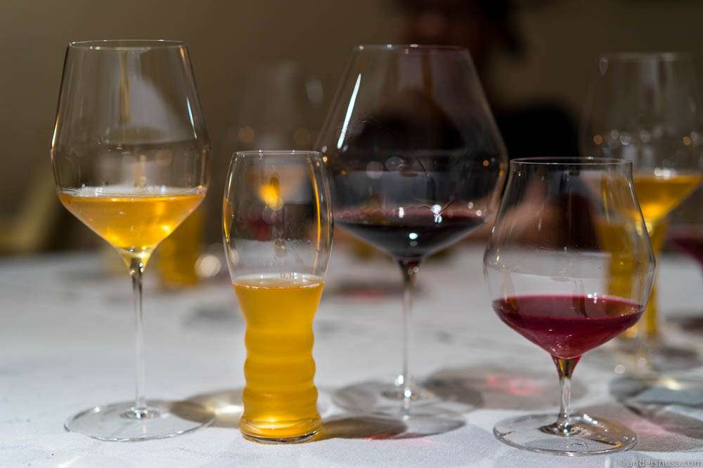 So many beautiful glasses – so much delicious content