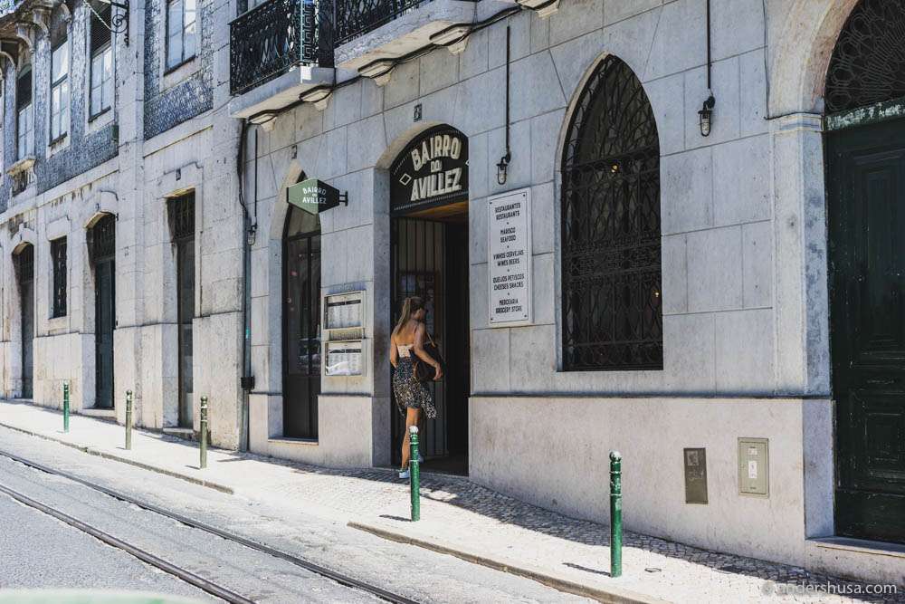 Entrance to Bairro do Avillez in the Chiado district