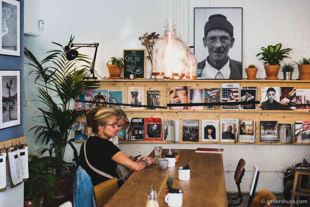 Coffee and magazines is the concept