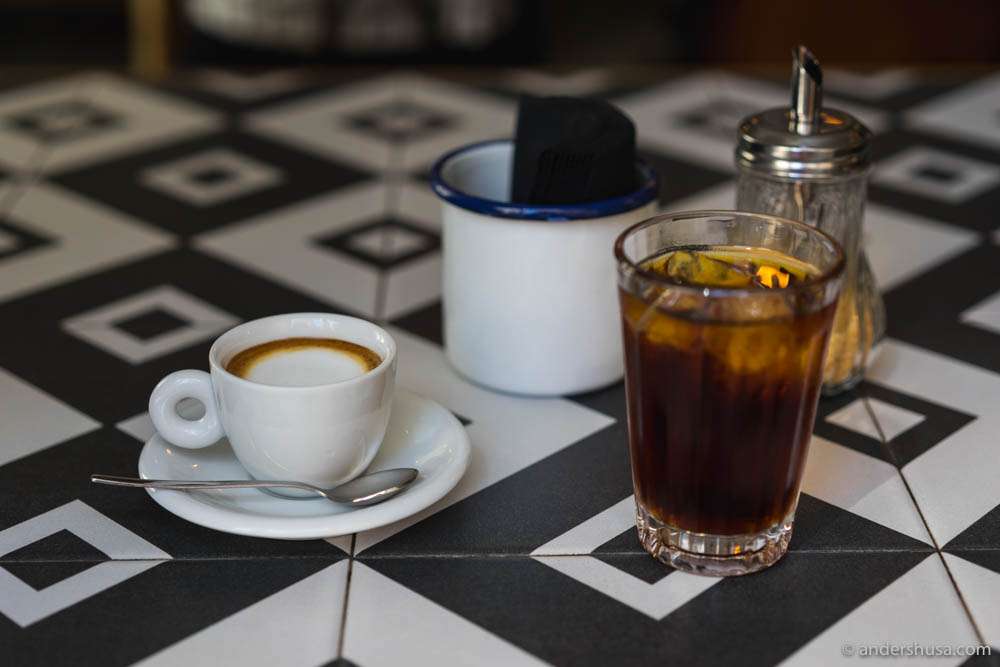 Macchiato and cold brew