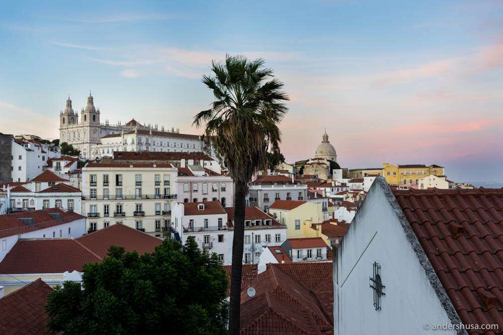 View of the Alfama district – the old town of Lisbon