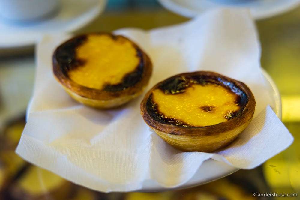 Two perfect pastéis de nata