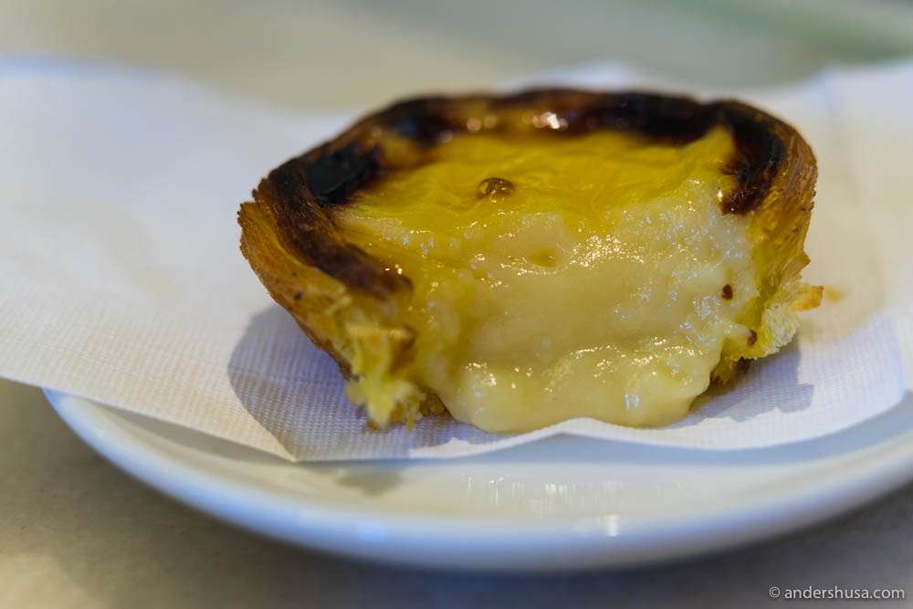 ... and a silky, smooth, warm egg custard inside