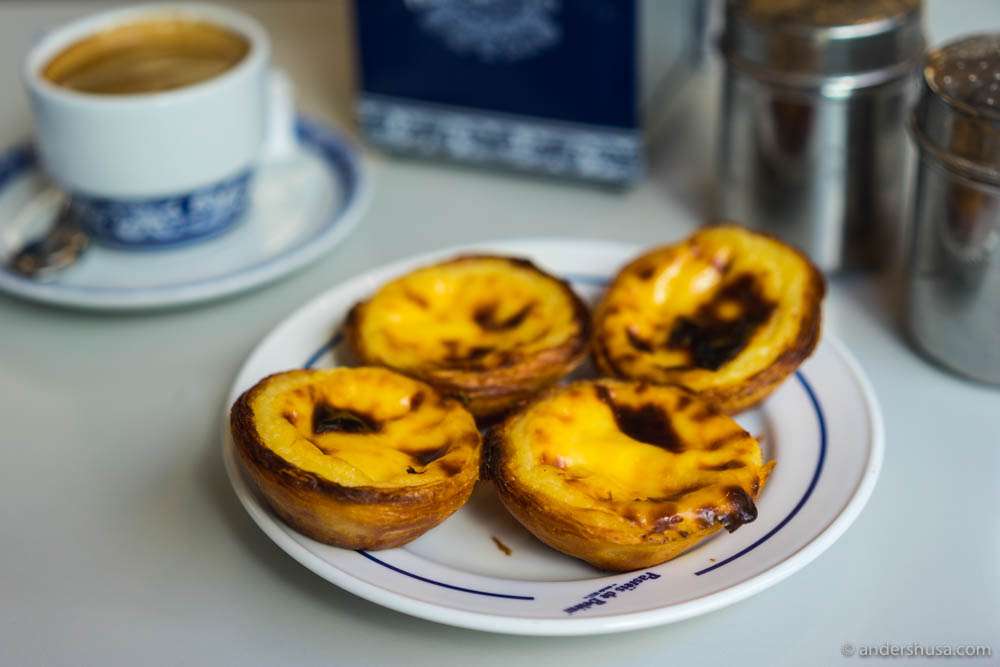 The world famous pastéis de nata