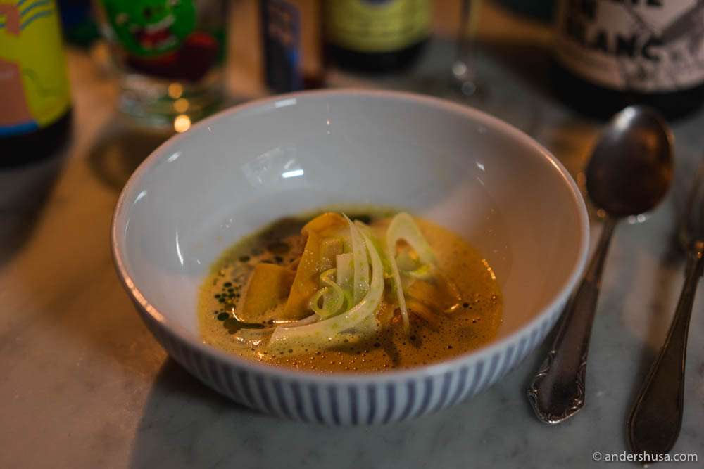 Pasta & fennel with lobster