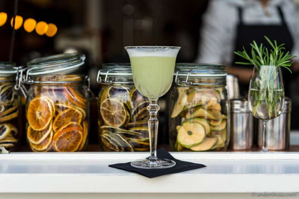 Príncipe, with Gin Nordés, cucumber, mint & Vermouth Yzaguirre Blanco