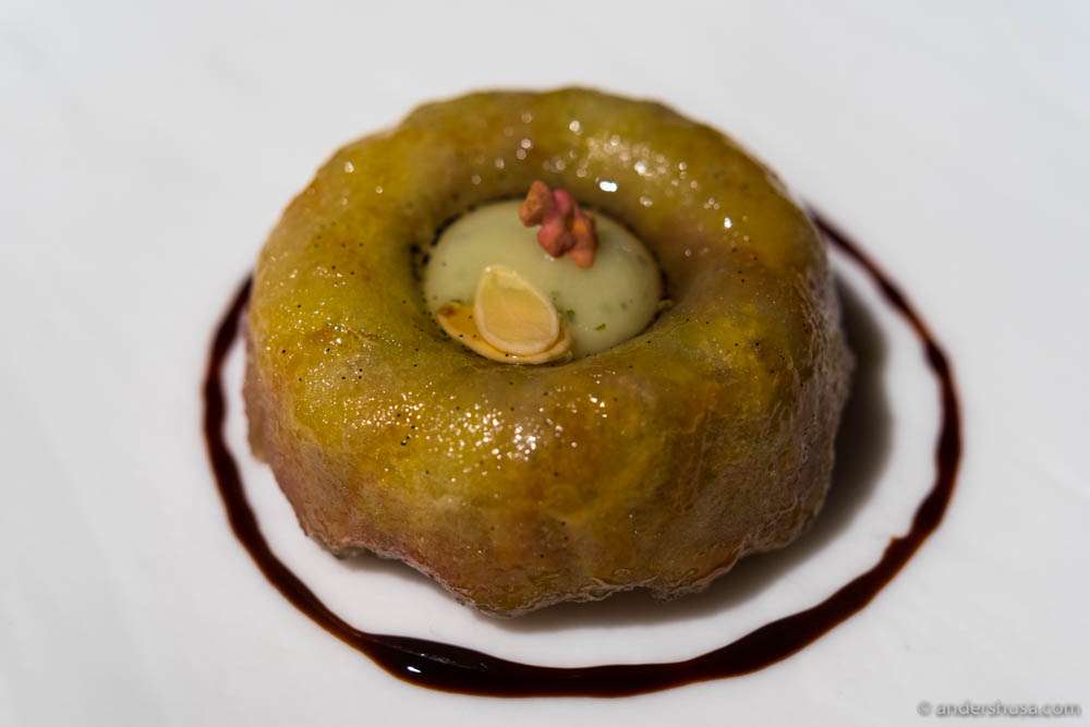 Foie gras timbale with caramelized apple at No. 2 – El Celler de Can Roca in Girona, Spain