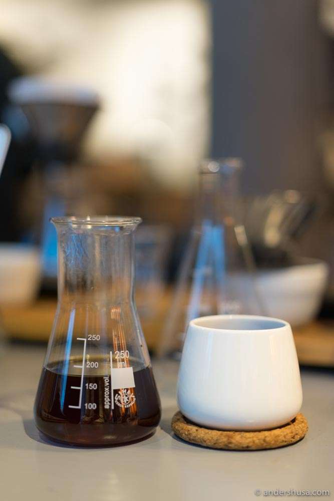 A perfect V60 brew.