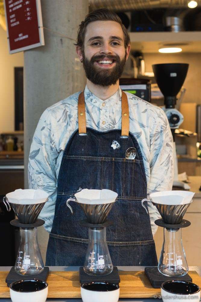 Barista Daniel Reppert started his career at Coffeeberry in Sandnes.