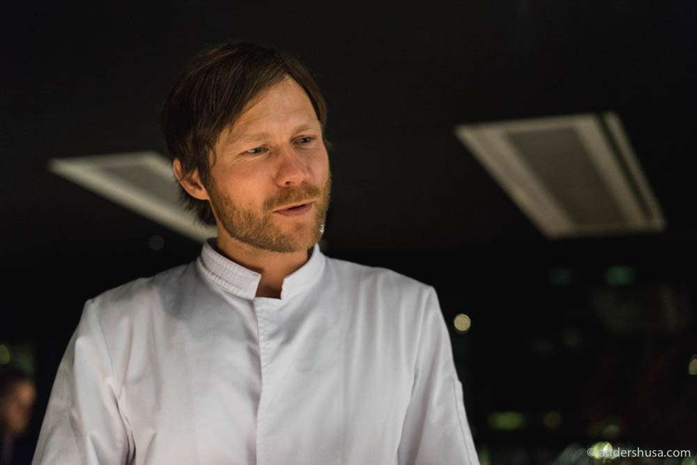 Chef Rasmus Kofoed from restaurant Geranium