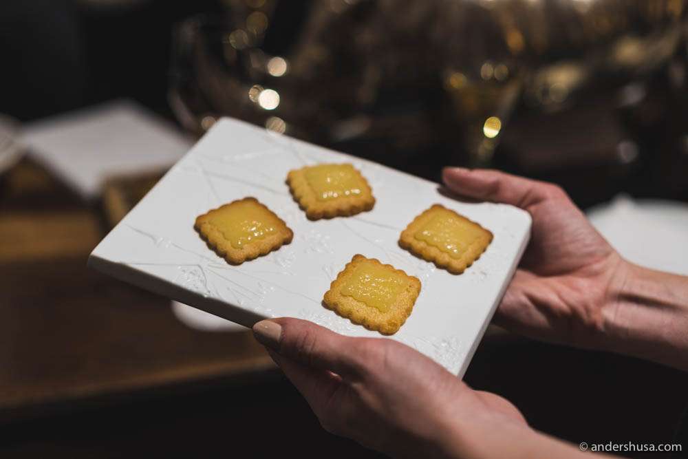 Local cheese on a biscuit. So simple and so good!