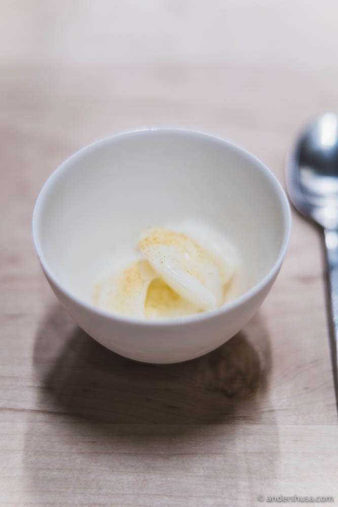 Sorbet from Angelo's melons & elderflower vinegar