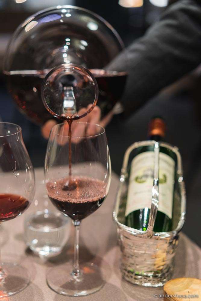 The wine list at Fagn is classical.