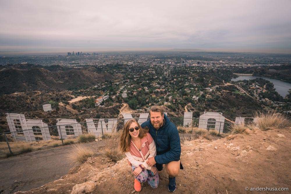 From the top – as close as you can get to the Hollywood Sign!