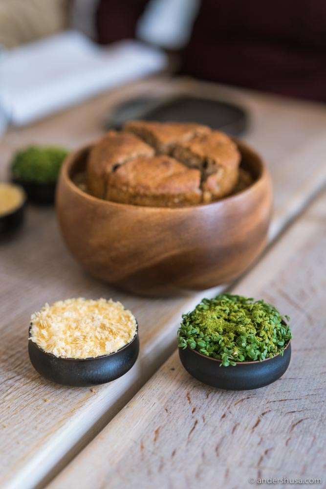 House-made bread and butter.