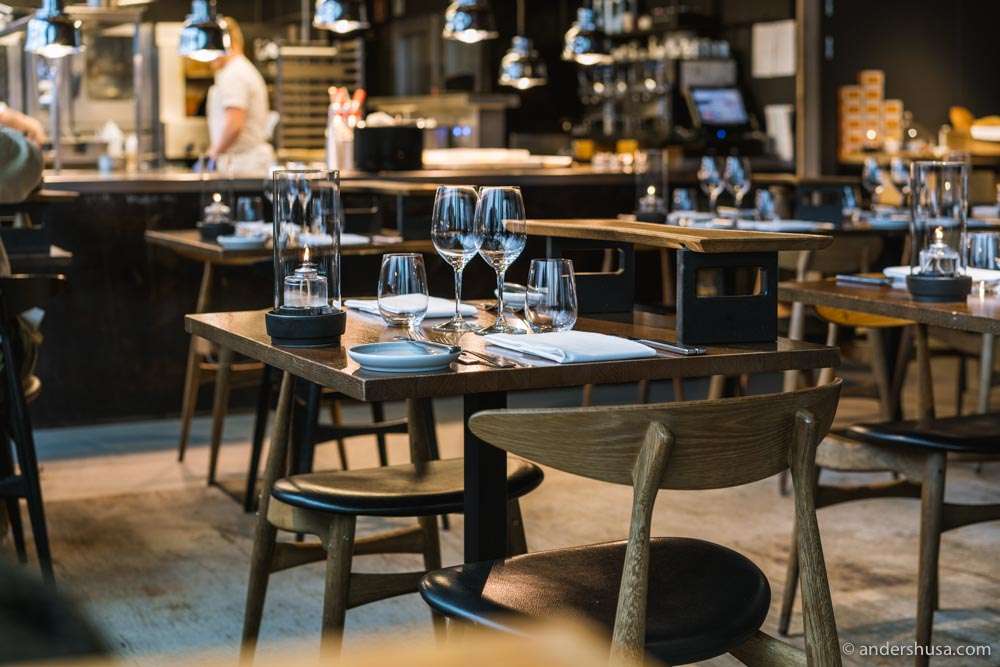 The gorgeous Scandinavian design inside Vaaghals.