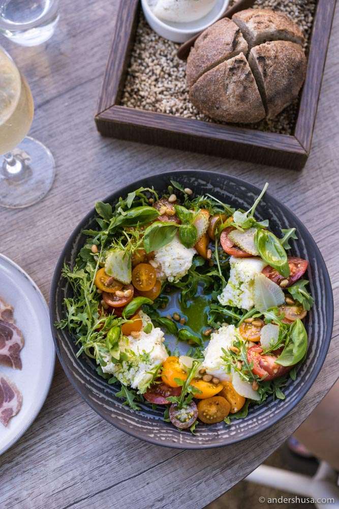 Norwegian Caprese salad.