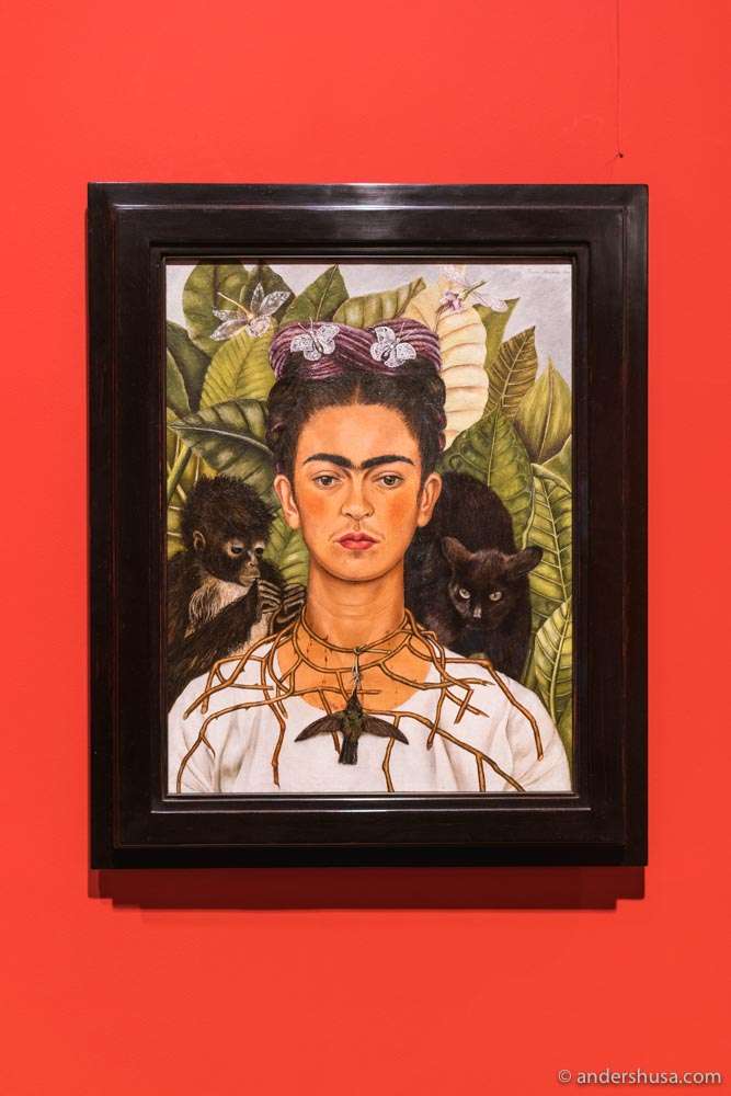 Frida Kahlo in the "Fantastic Women" exhibit.