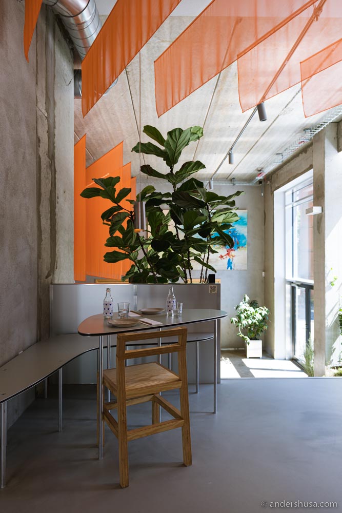 Upstairs is where you can order katsu sandos, fried chicken karaage, and yakitori.