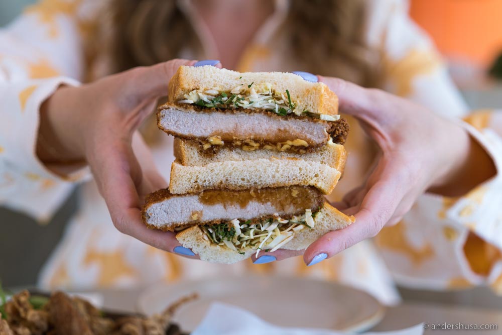kōnā's pork katsu sando.
