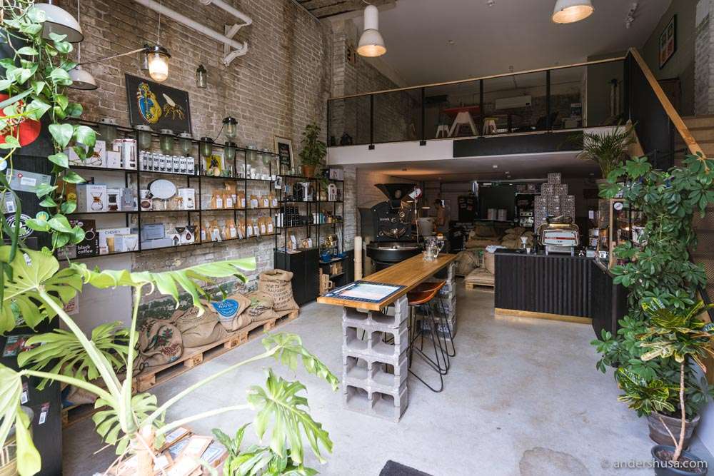 Kokomo Coffee is located in the Põhjala Tehas neighborhood of Tallinn.