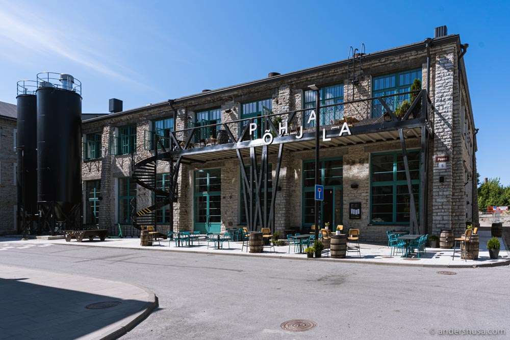 The tap room of Põhjala Brewery in the Port Noblessner waterfront area.