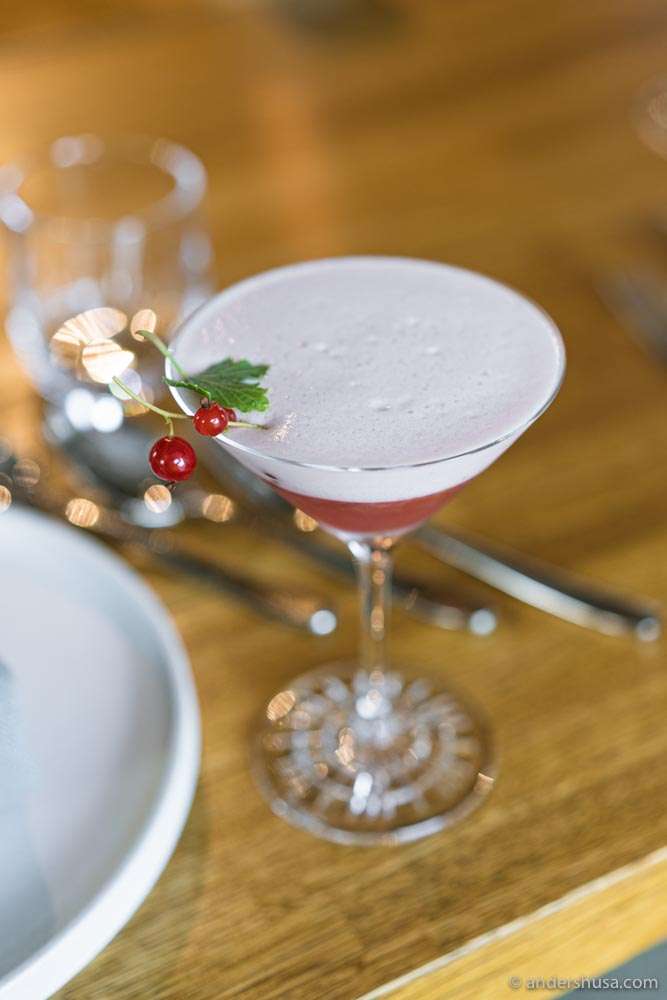 A refreshing welcome drink.
