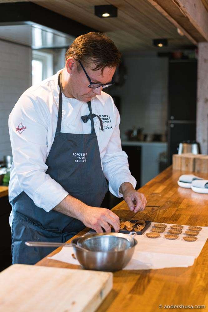 Chef Roy Magne Berglund is really a one-man show.