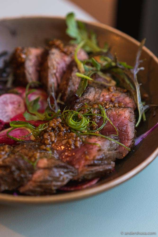 Wagyu beef bavette.