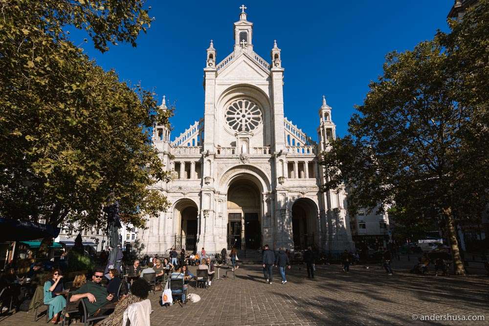 Beautiful architecture in Brussels, Belgium.