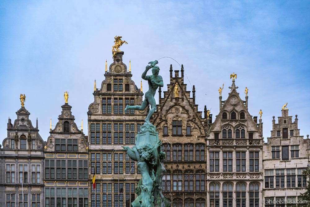 Some of the spectacular architecture of Antwerp, Belgium.