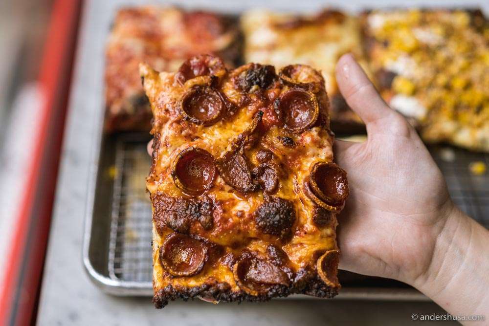 The caramelized square slices at Mama's Too are unbeatable.