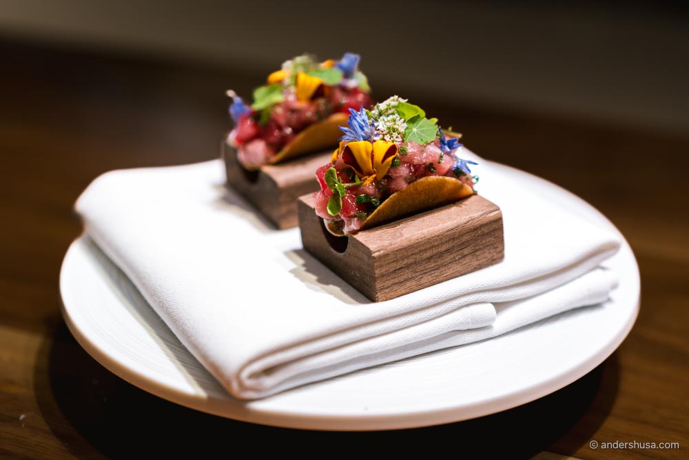 Chef's Table at Brooklyn Fare is our favorite fine dining restaurant in New York City.